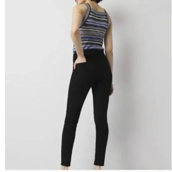 White House Black Market High Rise Sculpt Skinny Ankle Jean, Black | Size 2 / 26 - Picture 3 of 7